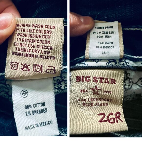 Big Star Jeans 27R | Low-Rise Bootcut | Western & Coastal Cowgirl Style - Picture 4 of 10